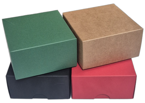 Spalvotos dviejų dalių dėžutės