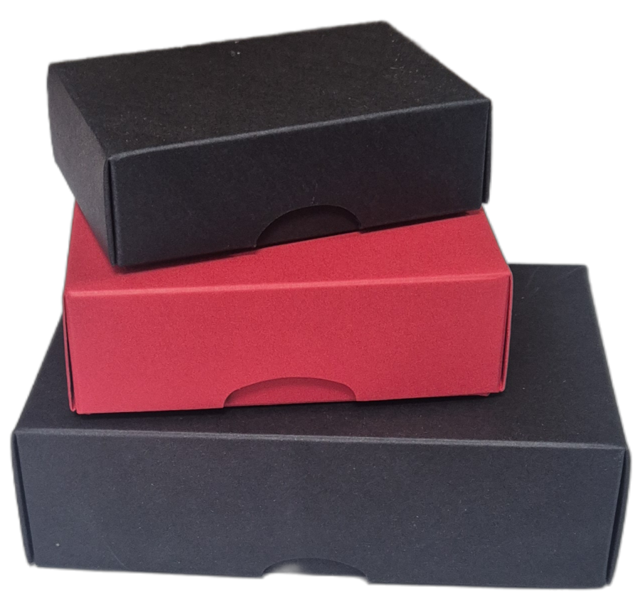 Spalvotos dviejų dalių dėžutės