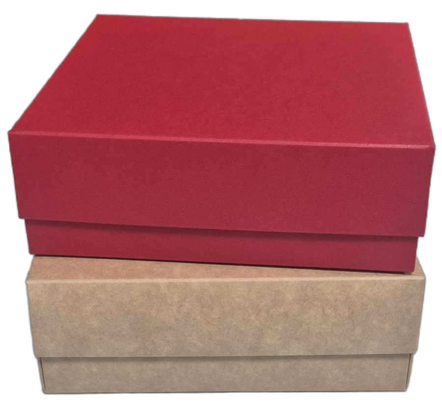 Spalvotos dviejų dalių dėžutės