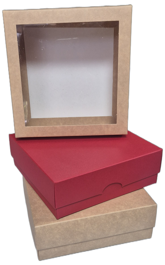 Spalvotos dviejų dalių dėžutės