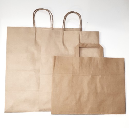Popieriniai maišeliai su rankenėlėmis